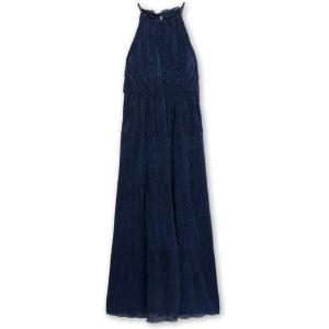 imageSpeechless Girls Sleeveless Pleated Chiffon Maxi DressNavySilver