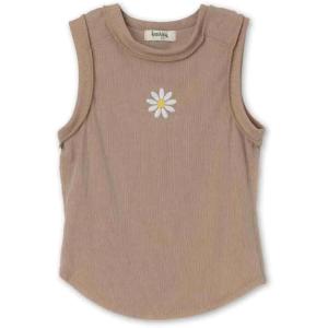 imageSpeechless Girls Sleeveless Rib Knit Embellished Tank TopTan