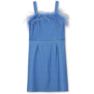 imageSpeechless Girls Sleeveless Scuba Crepe Shift Party DressPeriwinkle