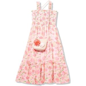 imageSpeechless Girls Sleeveless Smocked Maxi SundressBlushCoral