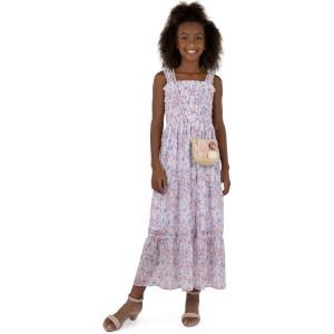 imageSpeechless Girls Sleeveless Smocked Maxi SundressIvoryCoral