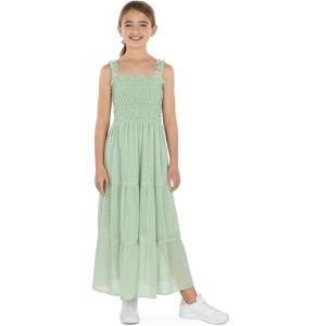 imageSpeechless Girls Sleeveless Smocked Maxi SundressSage Green