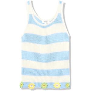 imageSpeechless Girls Sleeveless Stripe Sweater Knit TopIvoryBlue