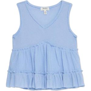 imageSpeechless Girls Sleeveless Waffle Knit VNeck TopPeriwinkle