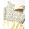 imageSpeechless Girls Circle Neck Party Dress with HighLow HemlineLight Yellow
