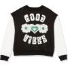 imageSpeechless Girls Good Vibes Bomber JacketBlackWhite