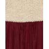 imageSpeechless Girls High Neck Full Length Party DressGoldBurgundy
