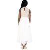 imageSpeechless Girls High Neck Full Length Party DressGoldWhite