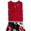 imageSpeechless Girls HighLow Sleeveless Party DressRed LaceBlack