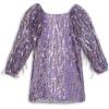 imageSpeechless Girls Long Sleeve Aline Sequined Party DressLilac