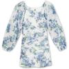 imageSpeechless Girls Long Sleeve Ruched Party DressIvoryBlue