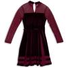 imageSpeechless Girls Long Sleeve Stretch Velvet Party DressBurgundy