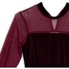 imageSpeechless Girls Long Sleeve Stretch Velvet Party DressBurgundy