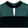 imageSpeechless Girls Long Sleeve Stretch Velvet Party DressHunter Green