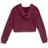 imageSpeechless Girls Long Sleeve Waffle Knit HoodieBerry Pink