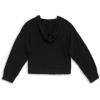 imageSpeechless Girls Long Sleeve Waffle Knit HoodieBlack