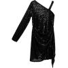 imageSpeechless Girls One Shoulder Sequin Party DressBlack