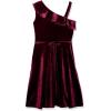 imageSpeechless Girls Ruffled One Shoulder Fit and Flare Sleeveless DressBurgundy