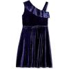 imageSpeechless Girls Ruffled One Shoulder Fit and Flare Sleeveless DressMidnight Navy