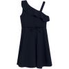 imageSpeechless Girls Ruffled One Shoulder Fit and Flare Sleeveless DressNavy