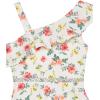 imageSpeechless Girls Ruffled One Shoulder Fit and Flare Sleeveless DressOff WhiteFloral