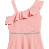 imageSpeechless Girls Ruffled One Shoulder Fit and Flare Sleeveless DressRose
