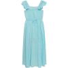 imageSpeechless Girls Ruffled Sleeve Walk Through Maxi Party DressAqua