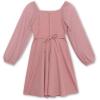 imageSpeechless Girls Scuba Crepe Party Dress with Long Sheer Dew Drop SleevesMauve