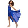 imageSpeechless Girls Sequin Maxi Party Dress with Chiffon WalkThrough SkirtCobalt