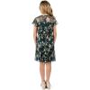 imageSpeechless Girls Short Flutter Sleeve Pleated Party DressGreenGold