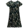 imageSpeechless Girls Short Flutter Sleeve Pleated Party DressGreenGold
