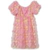 imageSpeechless Girls Short Sleeve Butterfly Mesh Party DressPinkYellow