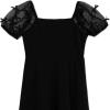 imageSpeechless Girls Short Sleeve Scuba Crepe Skater Party DressBlack