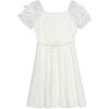 imageSpeechless Girls Short Sleeve Scuba Crepe Skater Party DressIvory