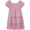 imageSpeechless Girls Short Sleeve Tiered Party Dress and HeadbandPink