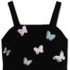 imageSpeechless Girls Sleeveless Aline Party Dress with Butterfly AppliquesBlackButterflies