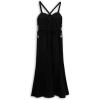 imageSpeechless Girls Sleeveless Maxi Embroidered Slip Party DressBlack