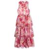 imageSpeechless Girls Sleeveless Maxi Length Organza Party DressPinkFuschia