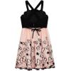 imageSpeechless Girls Sleeveless Scallop Neck Butterfly Embroidered Party DressBlushBlack