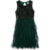 imageSpeechless Girls Sleeveless Sequin Bodice Party DressDeep Green