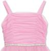 imageSpeechless Girls Sleeveless Square Neck Point Desprit Tiered Midi DressRose Pink