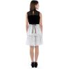 imageSpeechless Girls Sleeveless Velvet and Flocked Dot Plisse Midi Party DressBlackIvory