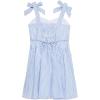 imageSpeechless Girls Striped Cotton Skater Dress with Bow ShouldersWhiteBlue