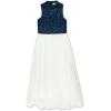 imageSpeechless Girls High Neck Full Length Party DressNavyIvory