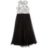 imageSpeechless Girls High Neck Full Length Party DressOff WhiteBlack