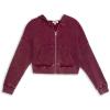 imageSpeechless Girls Long Sleeve Waffle Knit HoodieBerry Pink