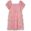 imageSpeechless Girls Short Sleeve Butterfly Mesh Party DressPinkYellow