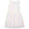 imageSpeechless Girls Sleeveless 3D Butterfly Party DressWhiteMulti