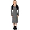imageSpeechless Girls Sleeveless Midi Dress and ShrugGreyBlack