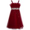 imageSpeechless Girls Sleeveless Sparkle Tulle Midi Party DressRed